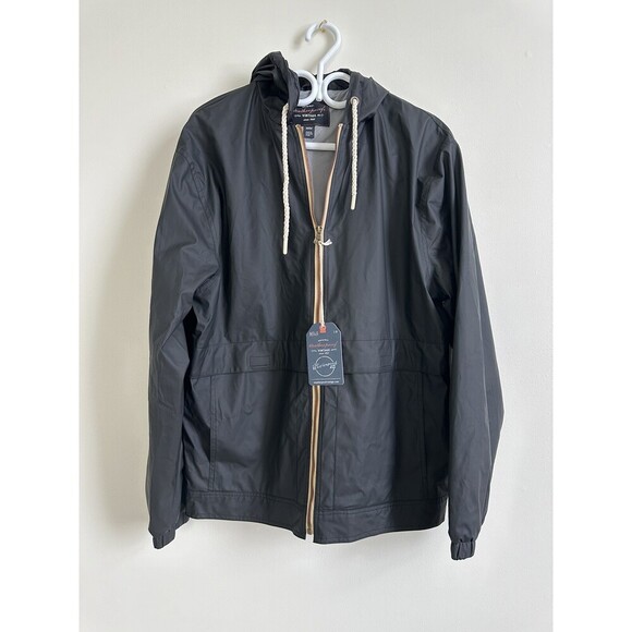 Weatherproof Hooded Full Zip Rain Slicker Sport Jacket Raincoat In Black M $129 - Picture 14 of 15